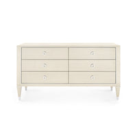 Lanna Extra Large Blanched Oak and Nickel Dresser