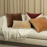 Petra Superior Quality Luxurious Cognac Pillow