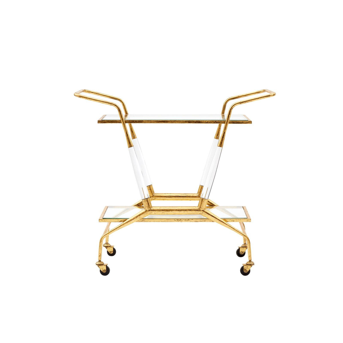 Tesai Gold & Acrylic Bar Cart