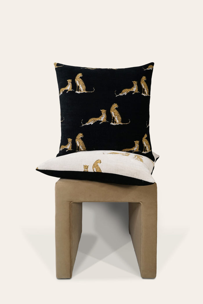 Spotted Superior Quality Luxurious Black Pillow