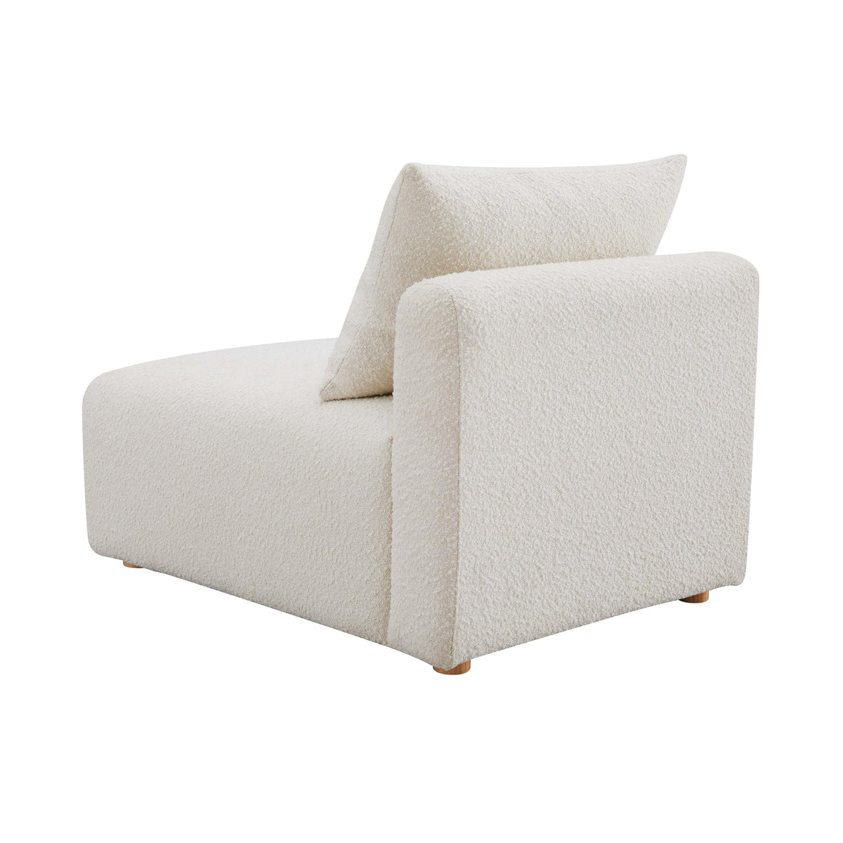Karsyn Cream Performance Boucle Modular Armless Chair