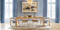Cecilly 86" Burl Wood Dining Table