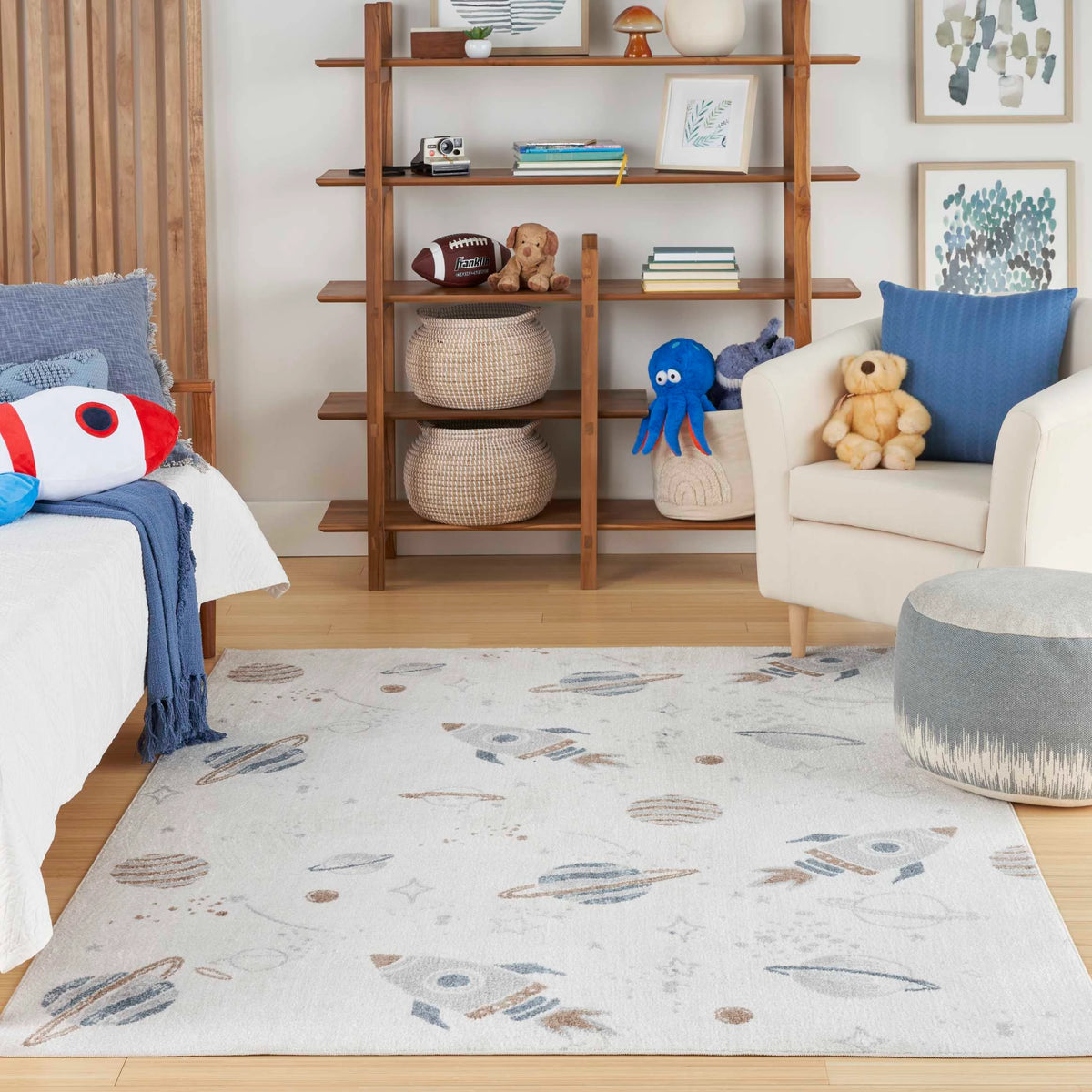 Rocket Ivory Multicolour Area Rug