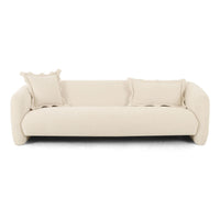 Lou 91.3” Sandstone Textured Performance Velvet Sofa