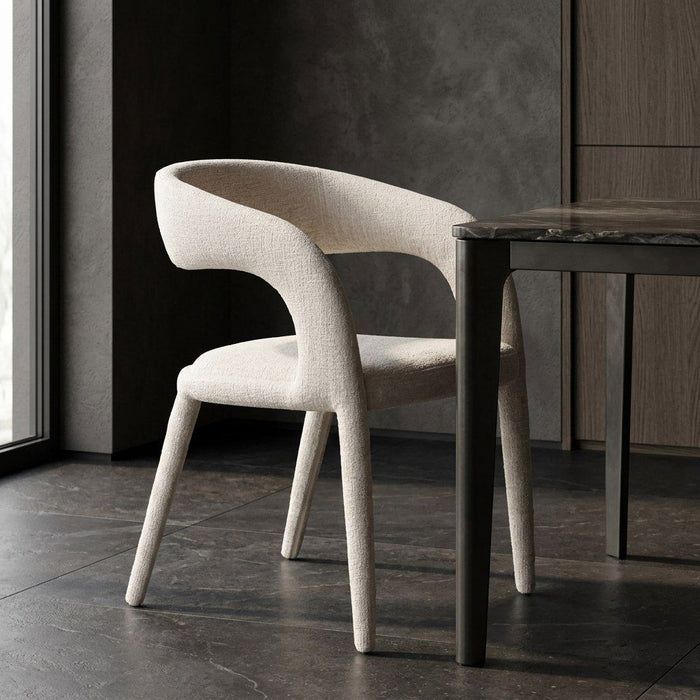 Flora Modern Light Grey Dining Chair