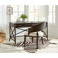 Nolita Black & Cream Cane Barrel Back Chair