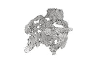 Kai Perforated Silver Leaf Sculptural Bowl Wall Art