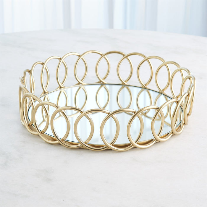 Bree 16" Gold Tray