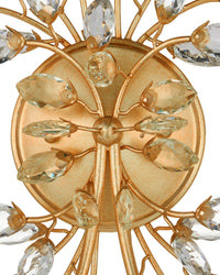 Forget-Me-Not Gold Wall Sconce