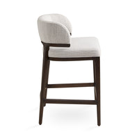 Lucian Grey Linen Counter Stool