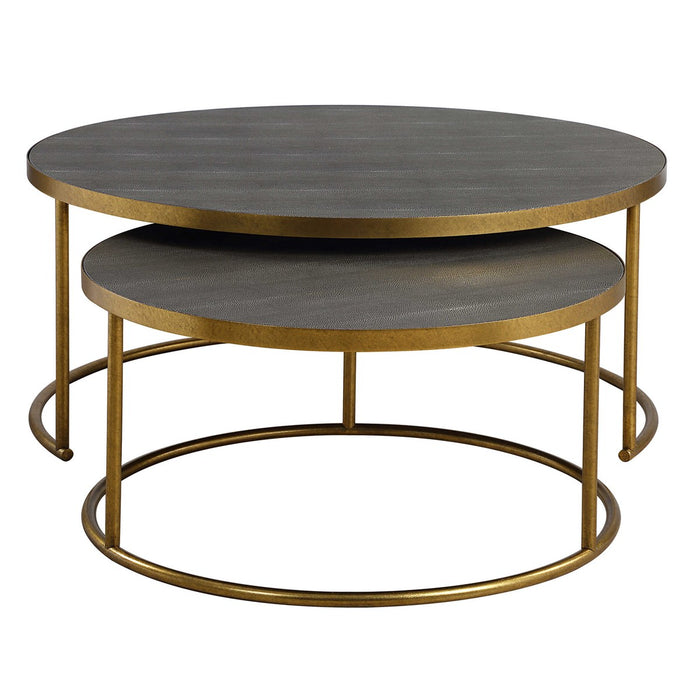 Teagen Grey Nesting Coffee Tables, S/2