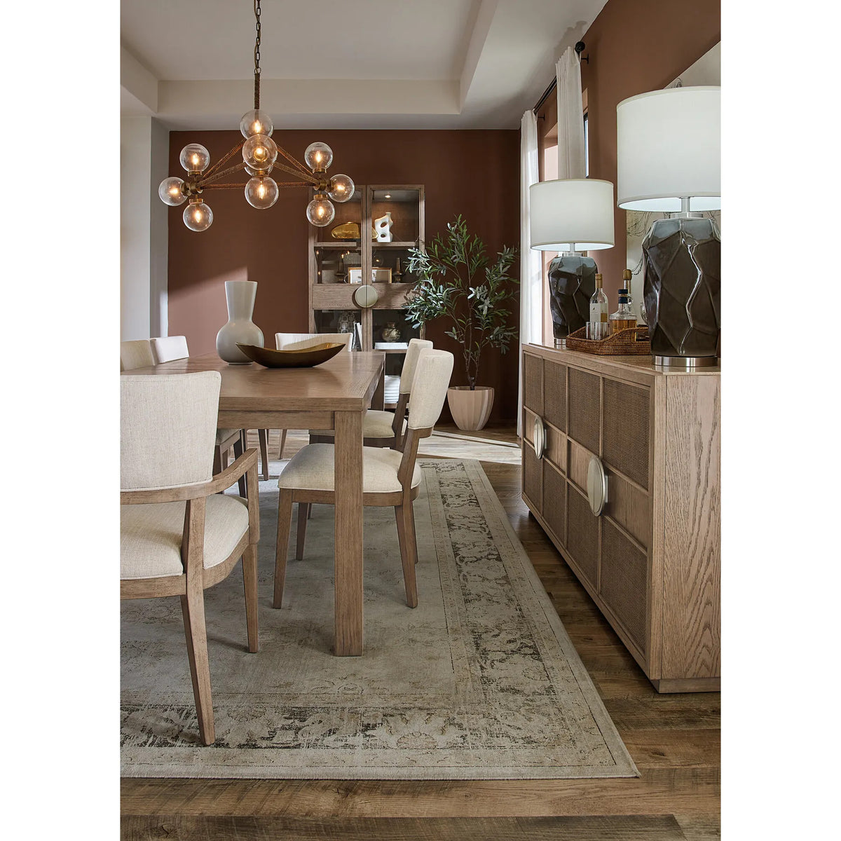 Magnus Light Earthen-toned Dining Chair