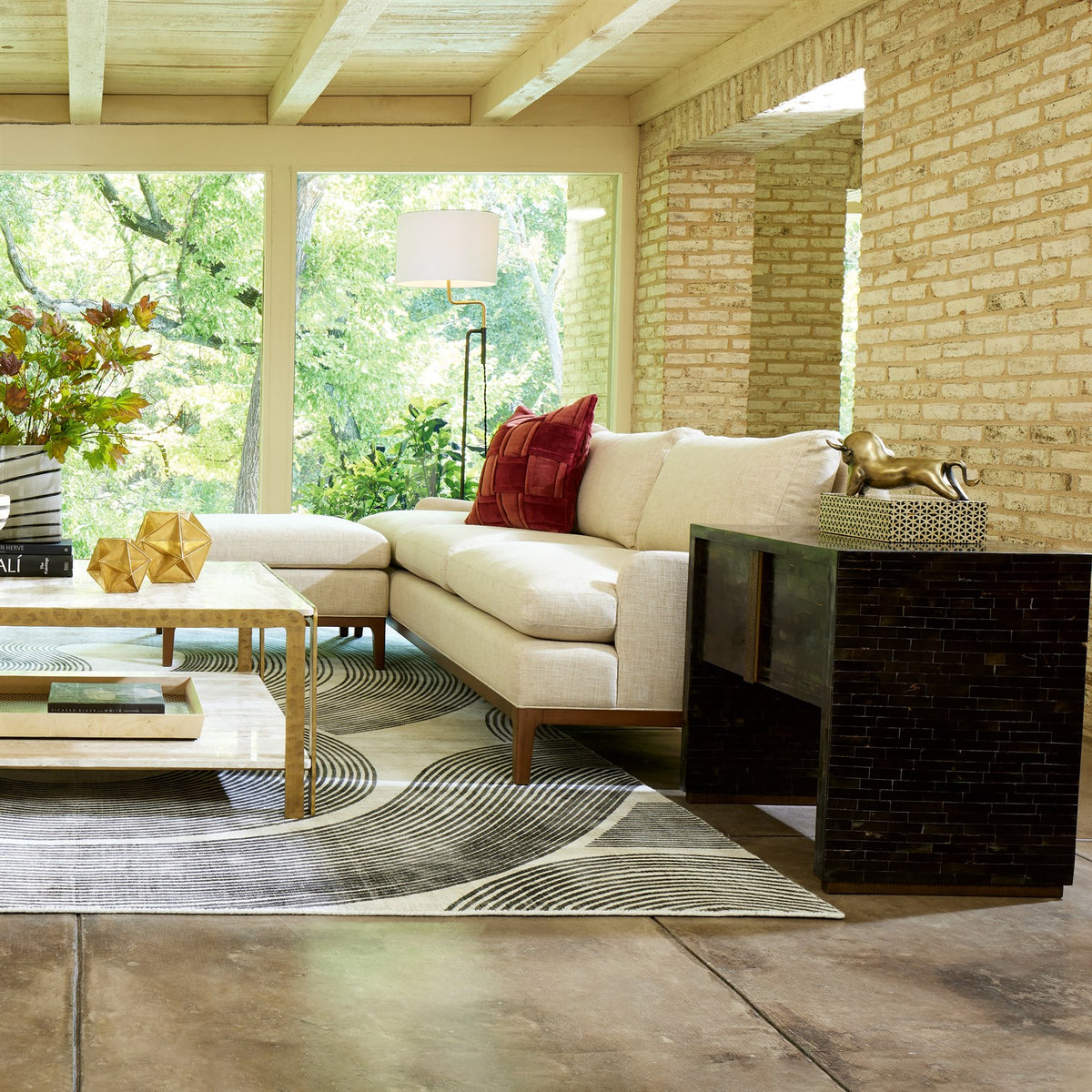 Bernadino Natural Ottoman