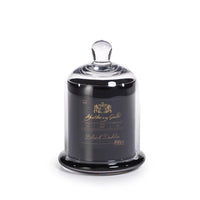 Apothecary Black Dahlia Scented Black Candle with Glass Dome - Set of 4 (2 Sizes Available)