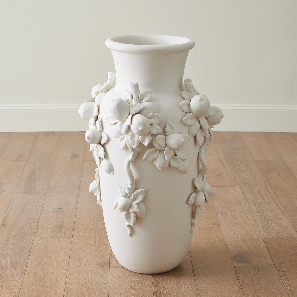 Villa White Matte Limone Urn (2 Sizes Available)