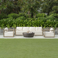 Richie 107" White & Weathered Grey Outdoor Sofa