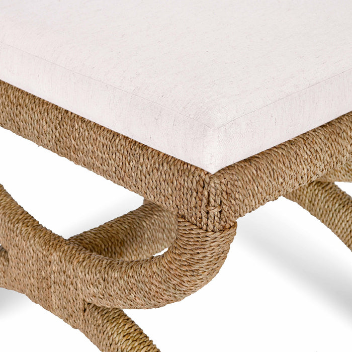 Kappa Natural Rattan Ottoman