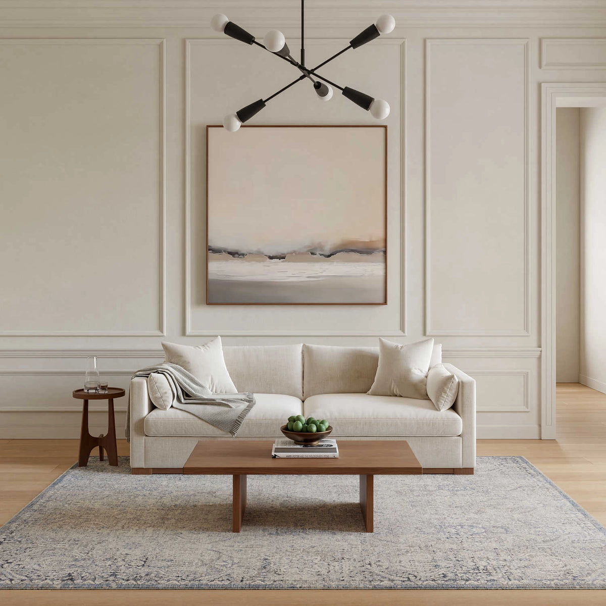 Delphine Grey Blue Area Rug