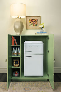 Elsie Celadon Glossy Lacquer Storage Cabinet