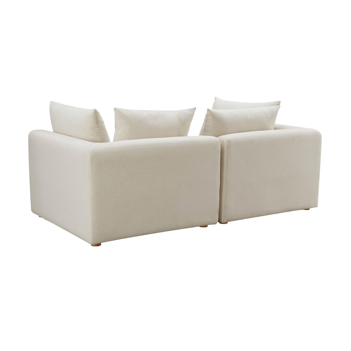 Karsyn 81" Plush Cream Performance Linen Loveseat