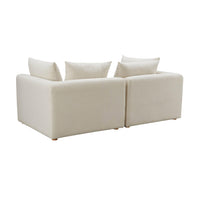 Karsyn 81" Plush Cream Performance Linen Loveseat