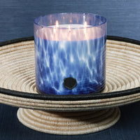 Opal Glass Five-Wick Candle Jar Dark Blue/Sea Salt & Coastal Mist (Set of 2)