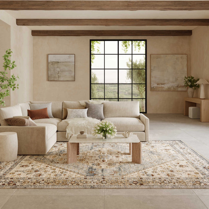 Isabeau Blue Taupe Area Rug