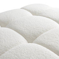 Vogue Cream Performance Vegan Shearling Modular Corner Chair
