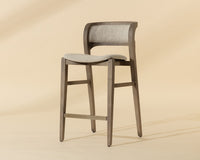 Arco Oatmeal Solid Ash Wood Counter Stool