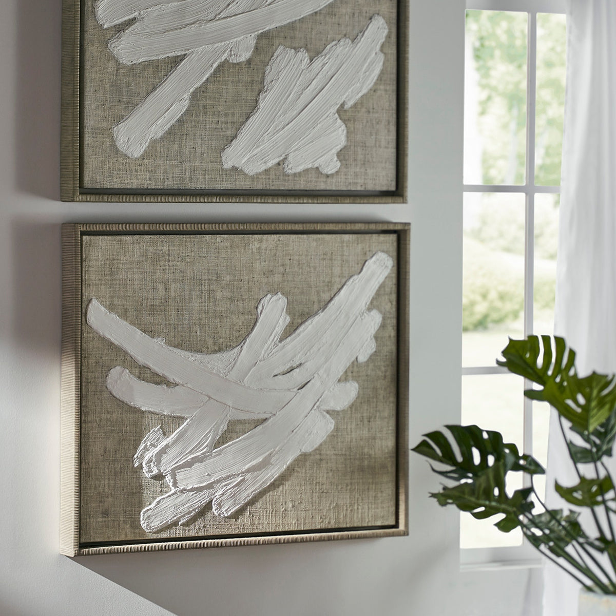 Plaster Brushstroke II Wall Decor