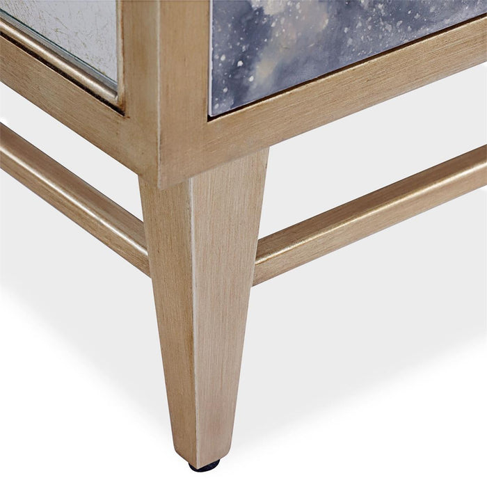 Radiant Grey Agate & Gold Sideboard