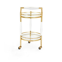 Galla Gold & Acrylic Bar Cart