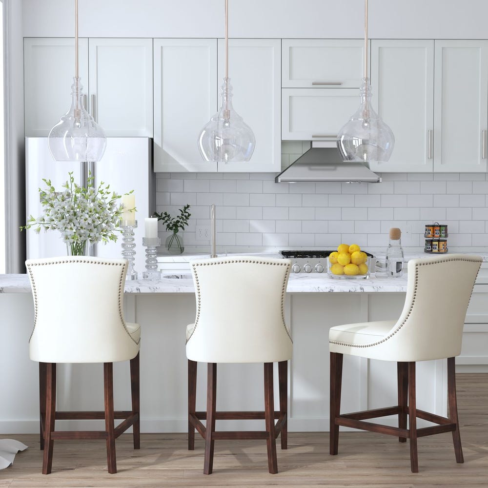 Drea Faux Leather Counter Stool