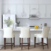Drea Faux Leather Counter Stool