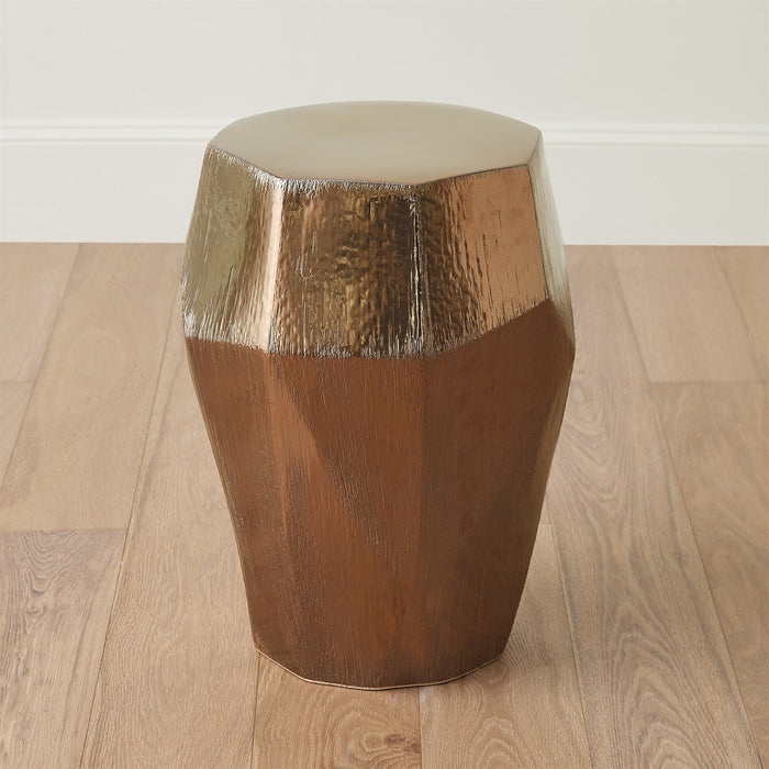 Farrah Bronze Ottoman/Accent Table