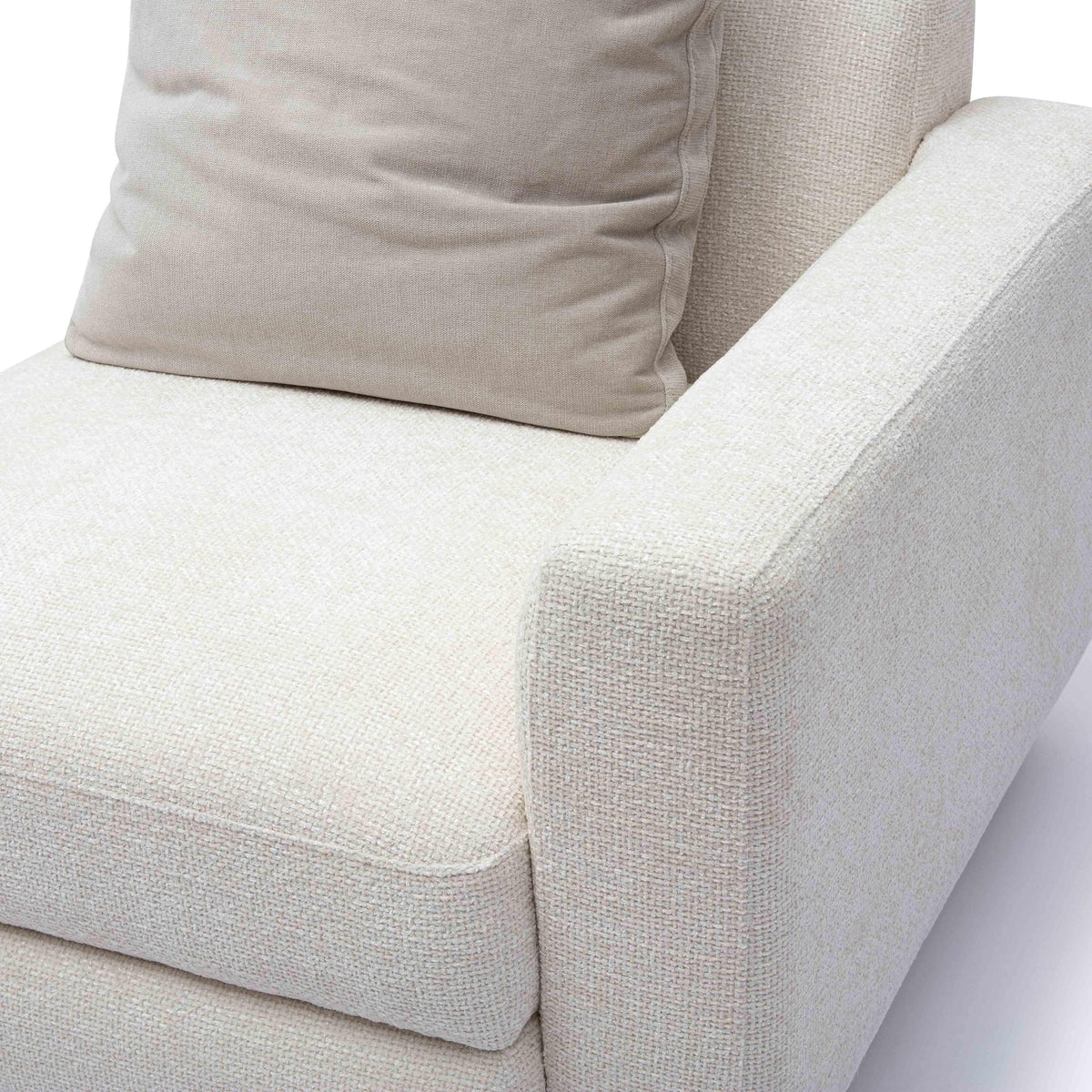 Arabella Cream Performance Chenille Modular RAF Corner Chair