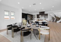 Thisbe Modern Beige & Gold Dining Chair