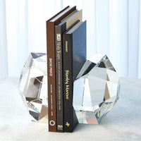 Cherie S/2 Clear Crystal Bookends