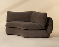 Oressa Brown Modular Corner Chair