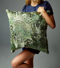 Cameron Superior Quality Luxurious Green Pillow