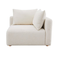 Karsyn 64" Plush Cream Performance Boucle Modular Corner Chair