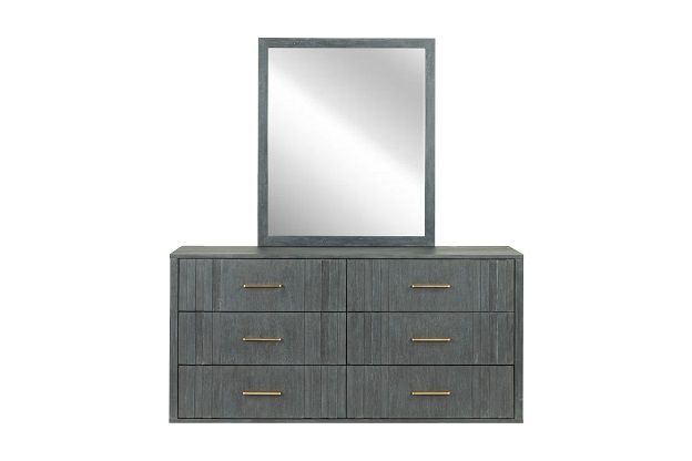 Sedona Contemporary Dark Grey Mirror