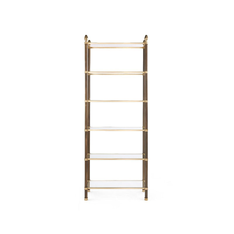 Charlotte Bronze & Polished Brass Etagere