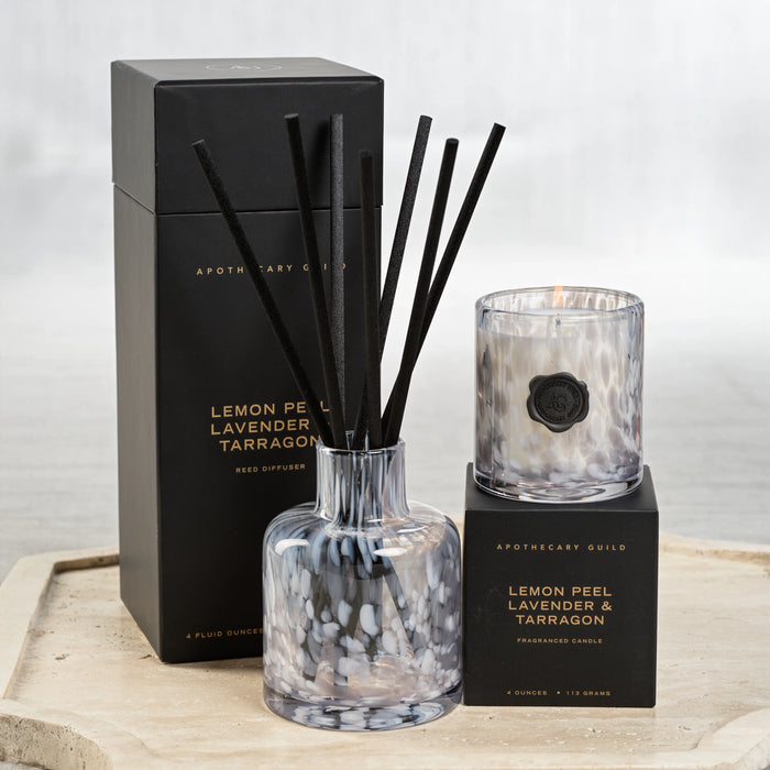 Opal Diffuser in Gift Box - Grey/Lemon Peel, Lavender & Tarragon (Set of 4)