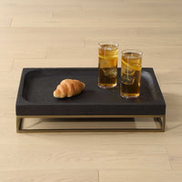 Moore Black & Gold Stone Tray