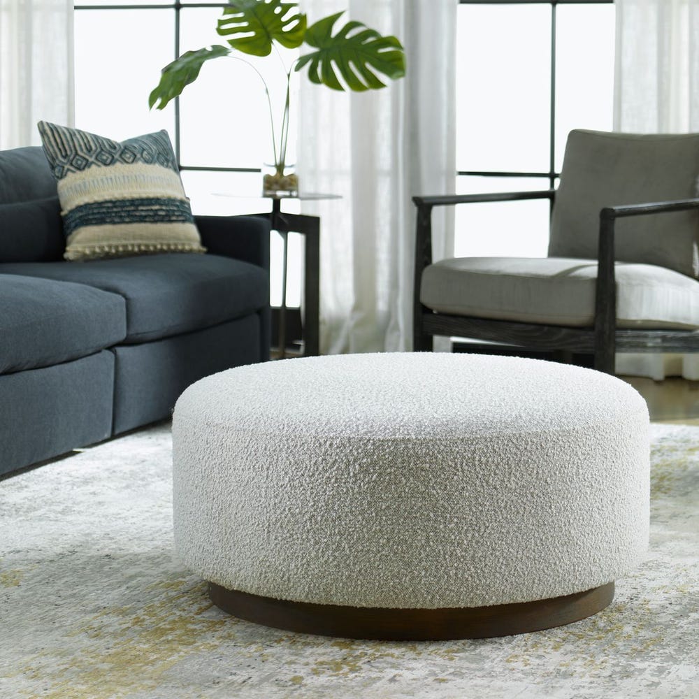 Messeta Gray Ottoman