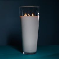 Estate Extra Large Candle - 288 oz Clear/Aqua (Set 0f 2)