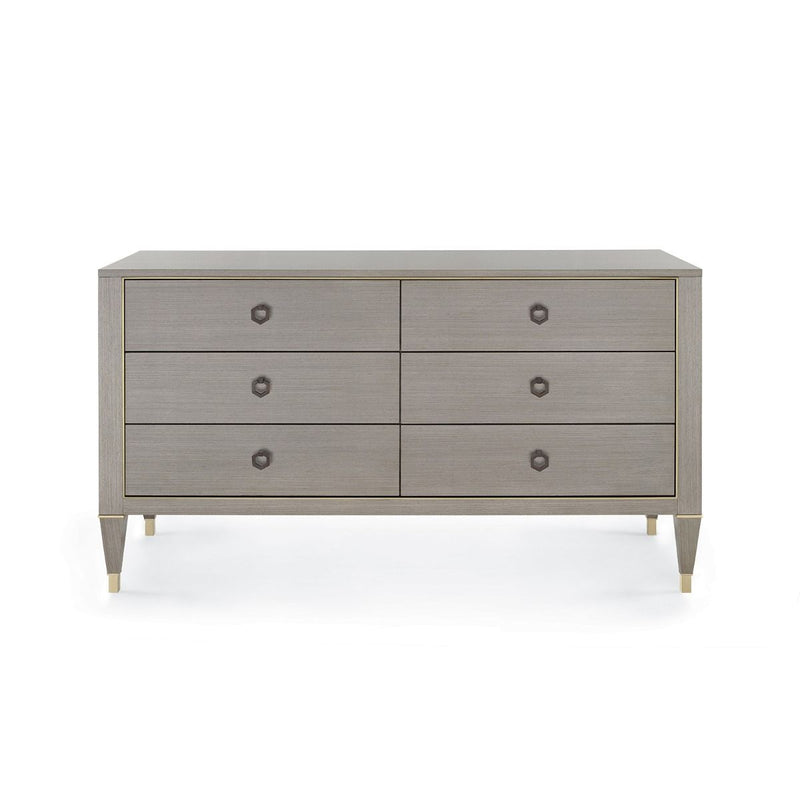 Lanna Extra Large Taupe Grey and Champagne Dresser