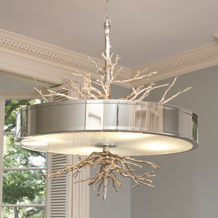 Twig Nickel Pendant Light