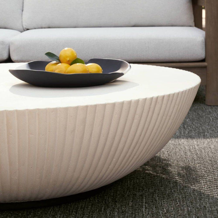 Etta 48" Ivory Outdoor Coffee Table